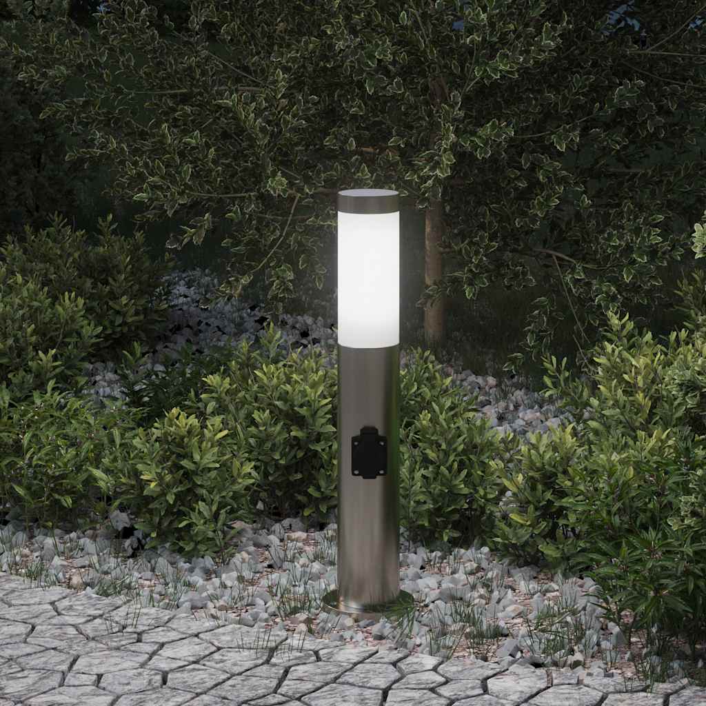 Vidaxl Pollerleuchte mit Fassung 50 cm Edelstahl IP44