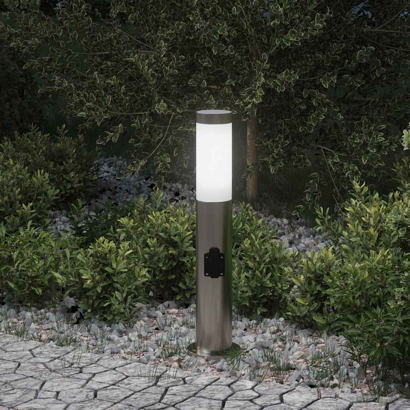 Vidaxl Pollerleuchte mit Fassung 50 cm Edelstahl IP44
