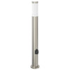 Vidaxl Pollerleuchte mit Fassung 80 cm Edelstahl IP44