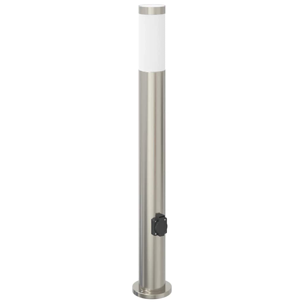 Vidaxl Pollerleuchte mit Fassung 80 cm Edelstahl IP44
