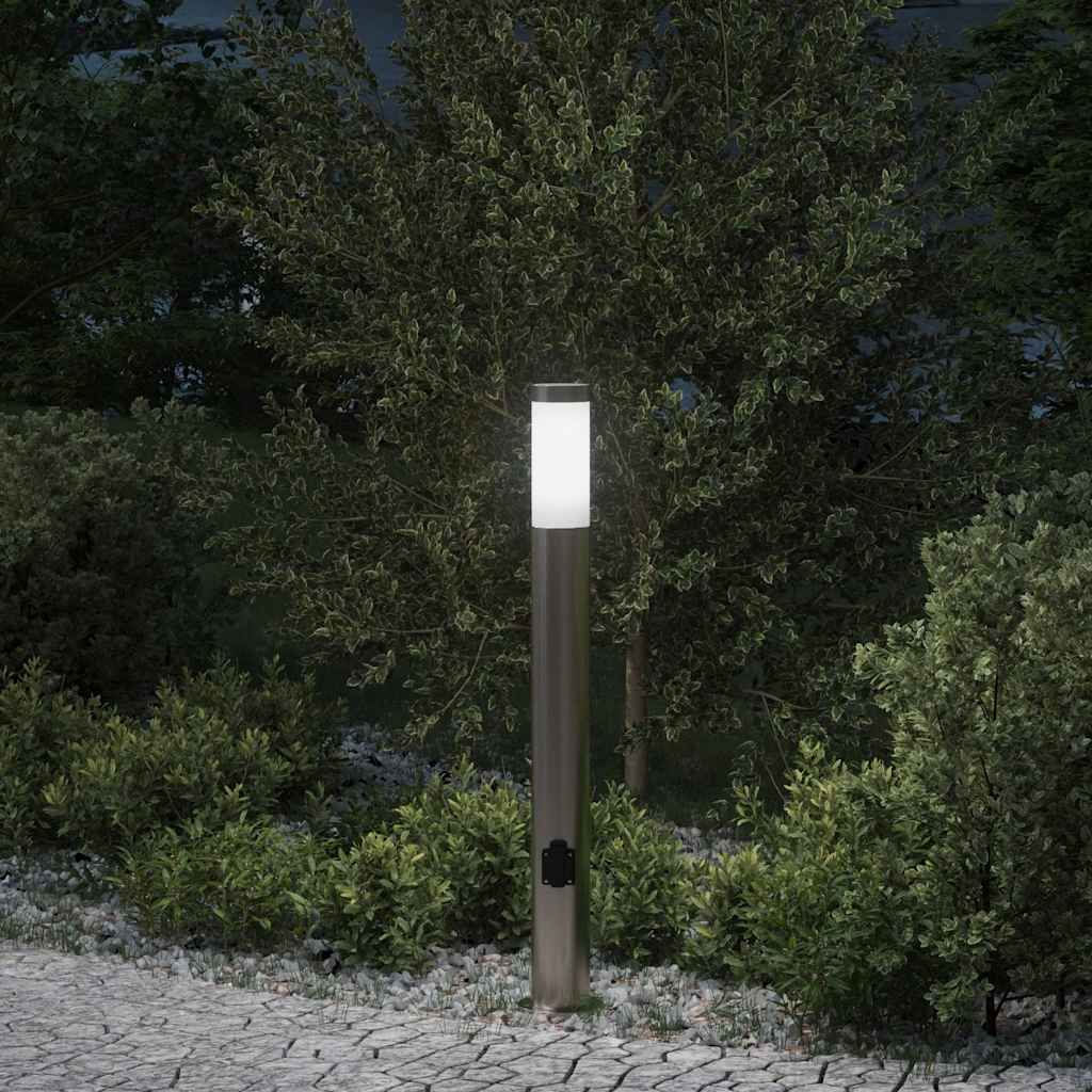 Vidaxl Pollerleuchte mit Fassung 80 cm Edelstahl IP44
