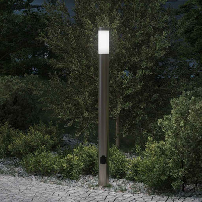 Vidaxl Pollerleuchte mit Fassung 110 cm Edelstahl IP44