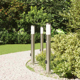 Vidaxx Pollerbeleuchtung mit Sensor und Steckdose 3 Stück 80 cm Edelstahl IP44 - afbeelding 3