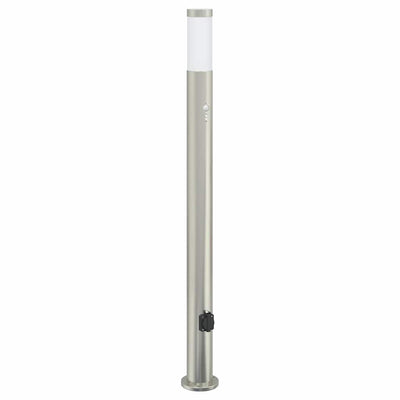 Vidaxx Pollerleuchte mit Sensor und Steckdose 110 cm Edelstahl IP44