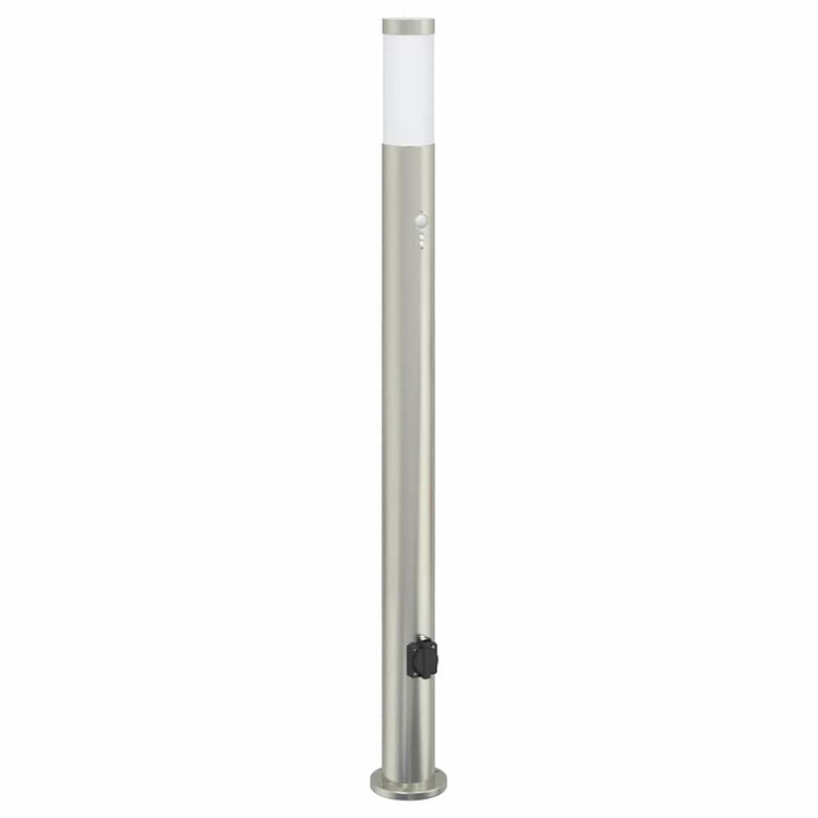 Vidaxx Pollerleuchte mit Sensor und Steckdose 110 cm Edelstahl IP44