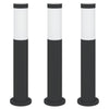 Vidaxx Pollerbeleuchtung 3 Stück 50 cm Edelstahl IP44