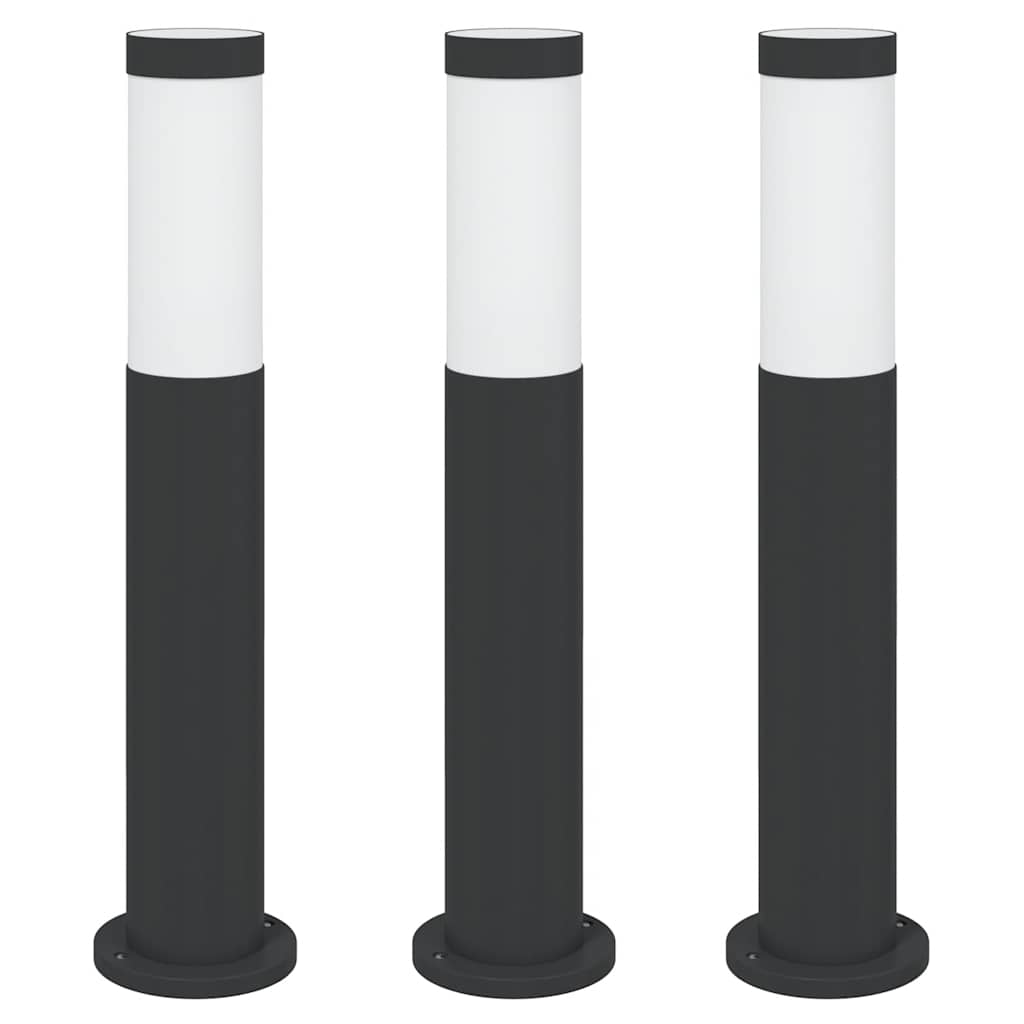 Vidaxx Pollerbeleuchtung 3 Stück 50 cm Edelstahl IP44