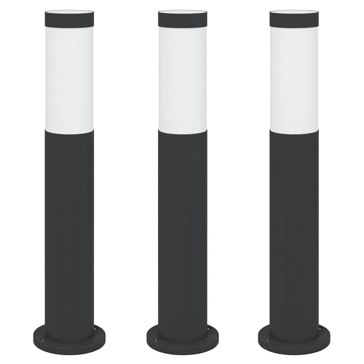 Vidaxx Pollerbeleuchtung 3 Stück 50 cm Edelstahl IP44