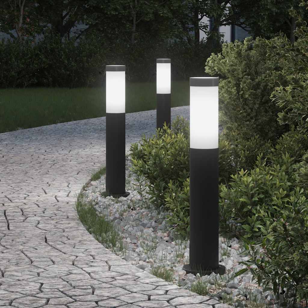 Vidaxx Pollerbeleuchtung 3 Stück 50 cm Edelstahl IP44