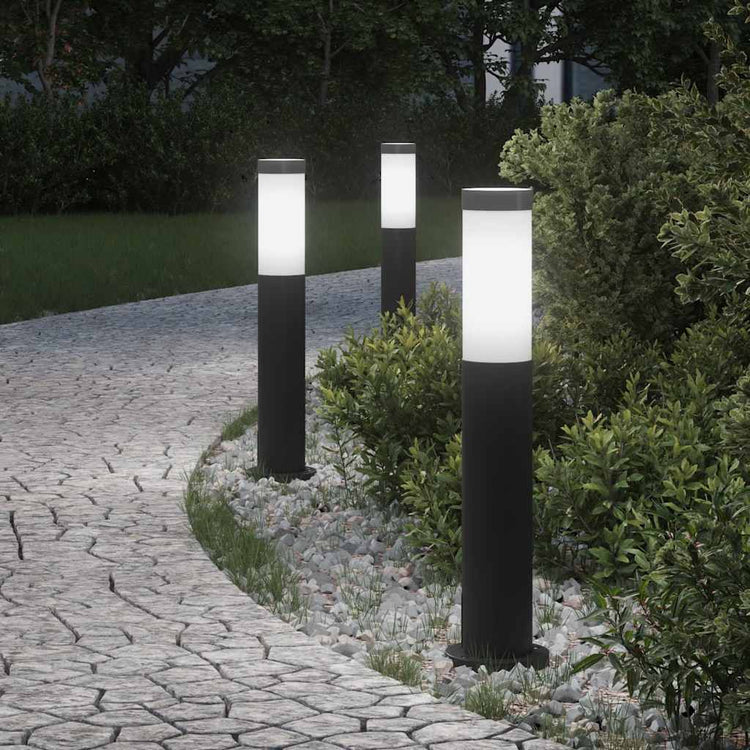 Vidaxx Pollerbeleuchtung 3 Stück 50 cm Edelstahl IP44