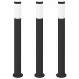 Vidaxx Pollerbeleuchtung 3 Stück 80 cm Edelstahl IP44 - afbeelding 2