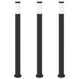 Vidaxx Pollerbeleuchtung 3 Stück 110 cm Edelstahl IP44 - afbeelding 2