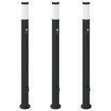 Vidaxx Pollerbeleuchtung mit Sensor und Steckdose 3 Stück 110 cm Edelstahl IP44 - afbeelding 2