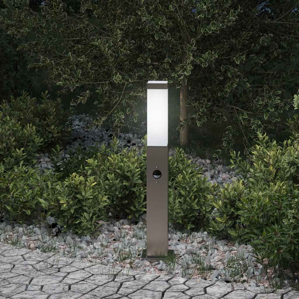 Vidaxx Pollerbeleuchtung mit Sensor 50 cm Edelstahl IP44