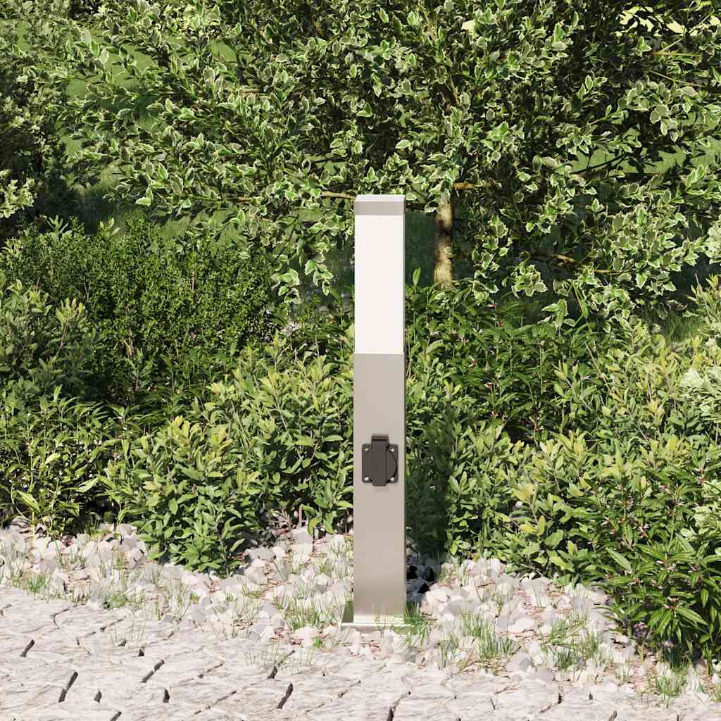 Vidaxl Pollerleuchte mit Fassung 50 cm Edelstahl IP44