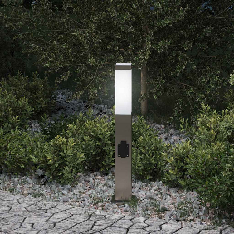 Vidaxl Pollerleuchte mit Fassung 50 cm Edelstahl IP44