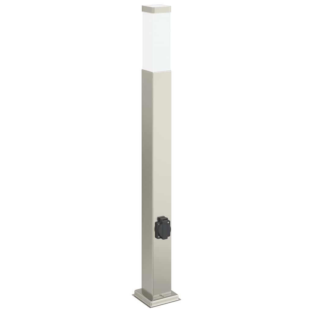 Vidaxl Pollerleuchte mit Fassung 80 cm Edelstahl IP44