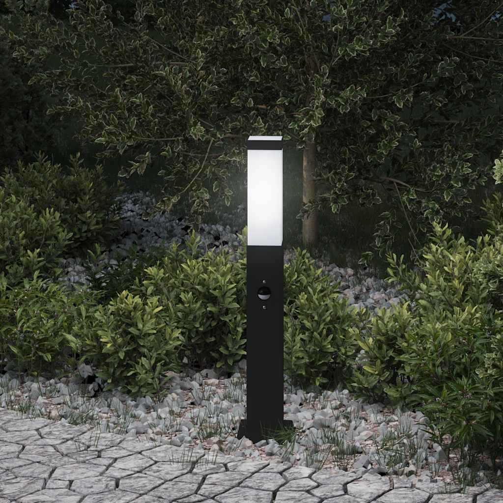 VidaXL Pollerbeleuchtung mit Sensor 50 cm schwarz IP44
