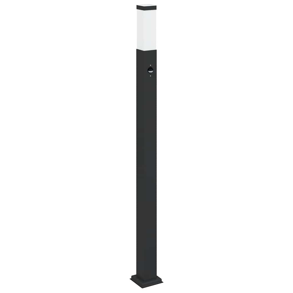 Vidaxx Pollerbeleuchtung mit Sensor 110 cm schwarz IP44