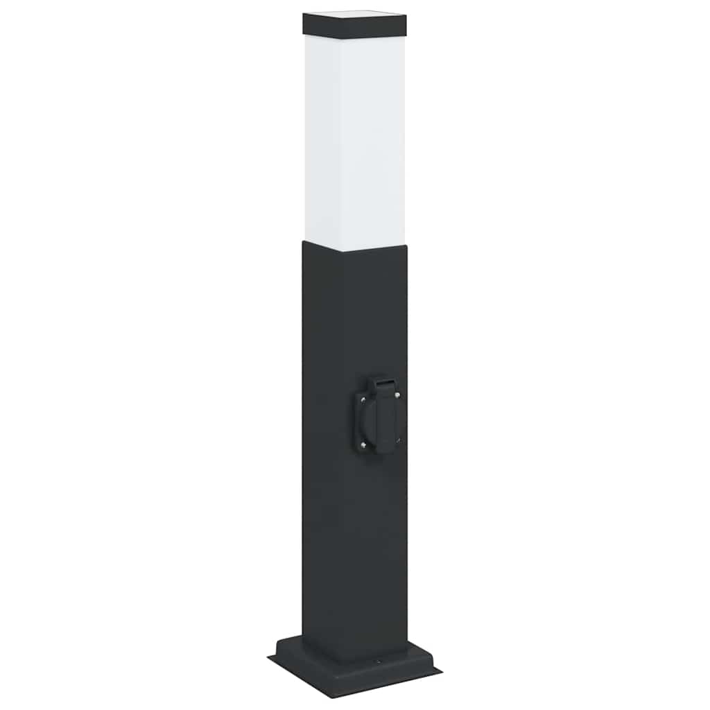 Vidaxl Pollerleuchte mit Fassung 50 cm schwarz IP44