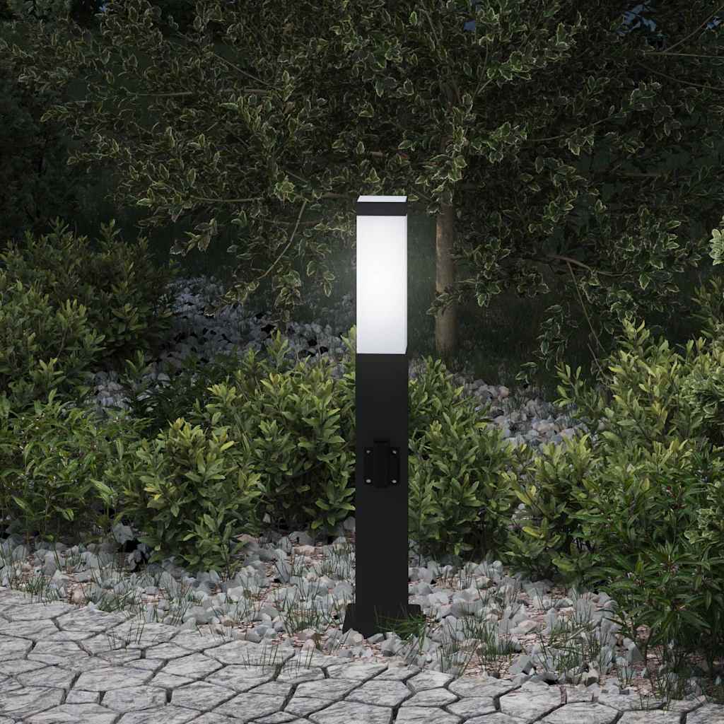 Vidaxl Pollerleuchte mit Fassung 50 cm schwarz IP44