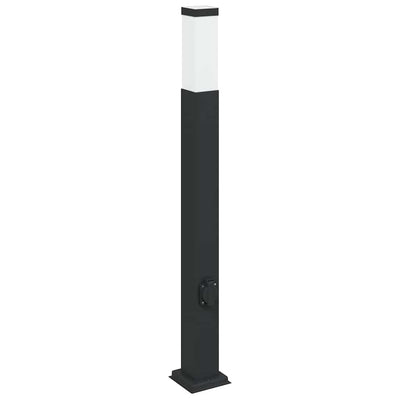 Vidaxx Pollerleuchte mit Fassung 80 cm schwarz IP44