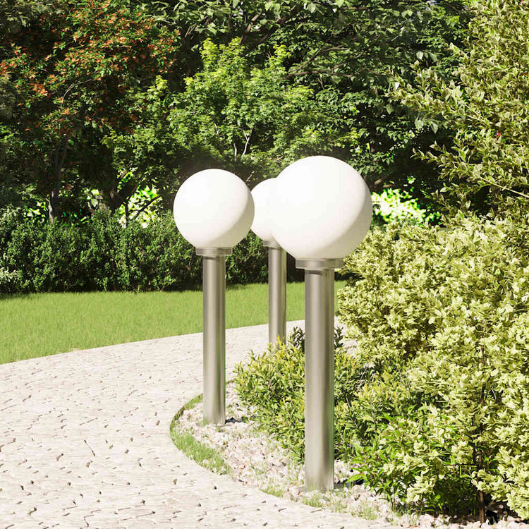 Vidaxx Pollerbeleuchtung 3 Stück 80 cm Edelstahl IP44