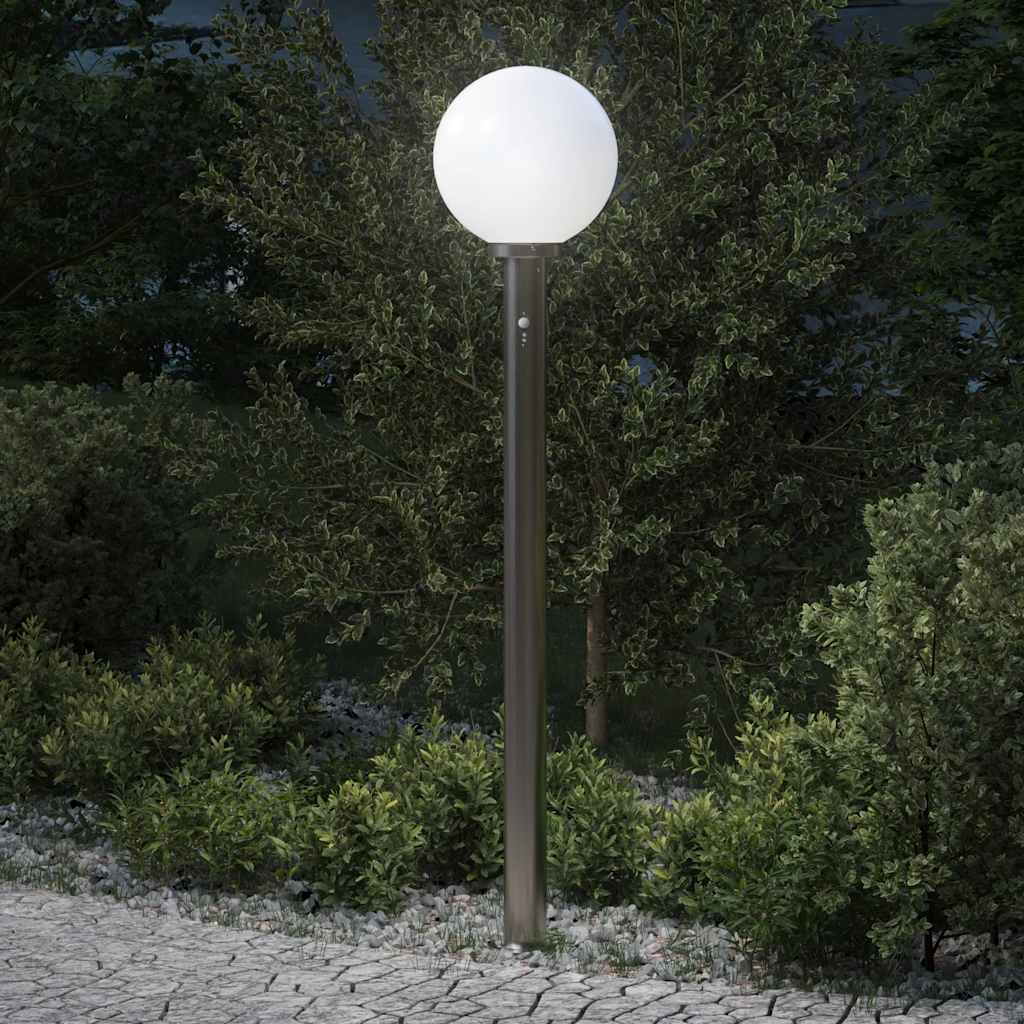 Vidaxx Pollerbeleuchtung mit Sensor 120 cm Edelstahl IP44
