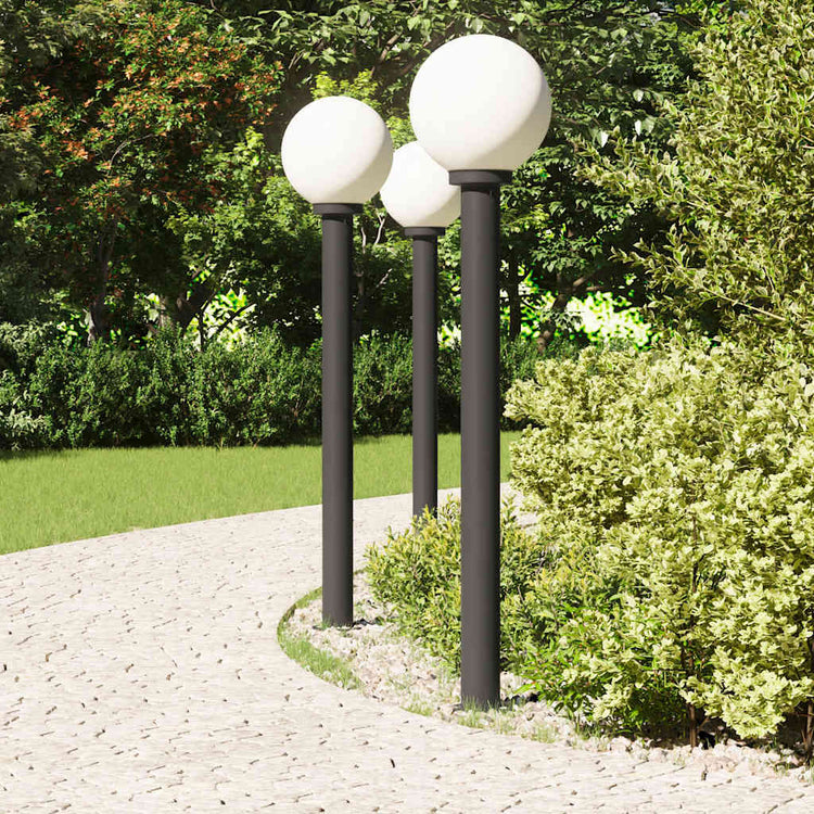 VidaXL Pollerbeleuchtung 3 Stück 120 cm Schwarz IP44