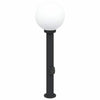 Vidaxx Pollerleuchte mit Fassung 80 cm schwarz IP44