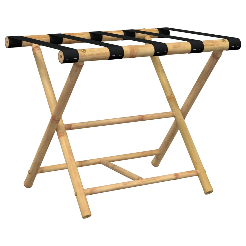 VIDAXL -Gepäckträger zusammenklappbar 62x42x50,5 cm Bambus