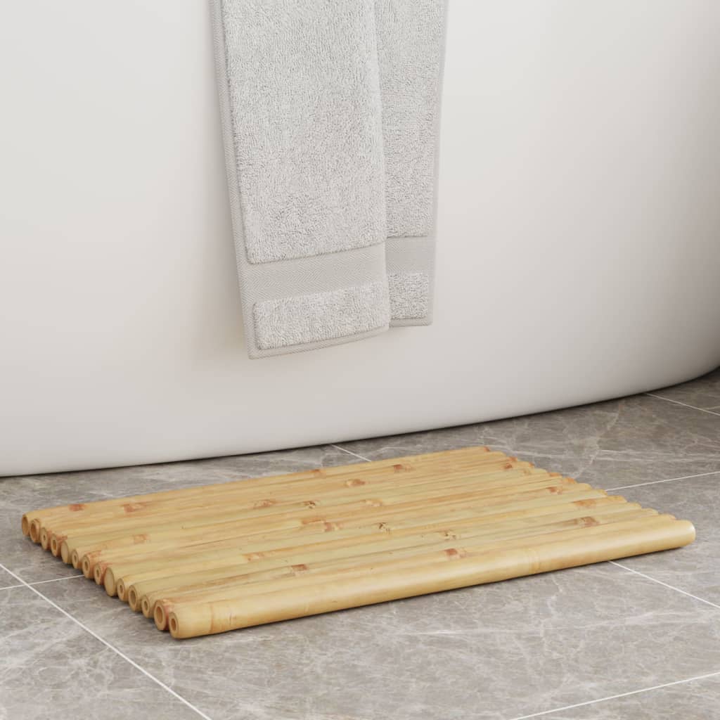 Vidaxl Badmatten 2 ST 50x35 cm Bambus