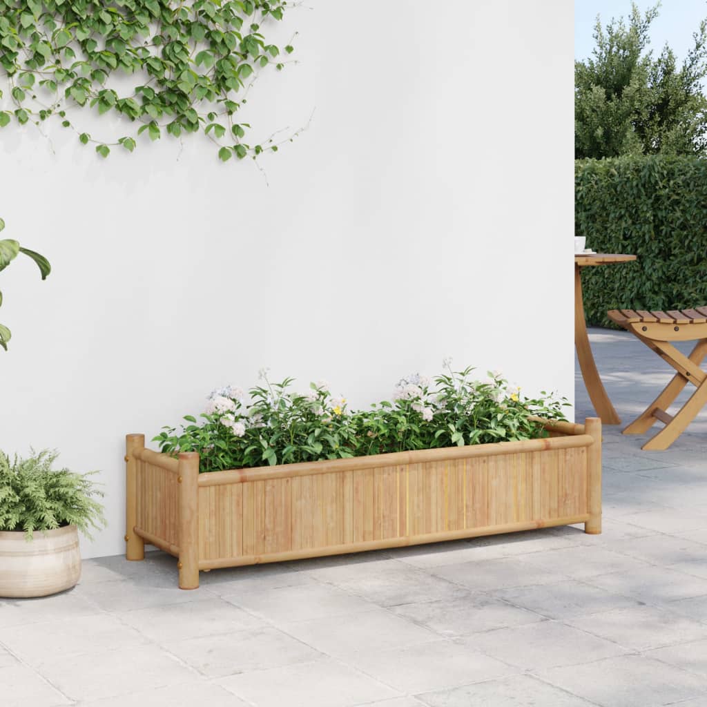 VIDAXL -Planungsbox 100x30x25 cm Bambus