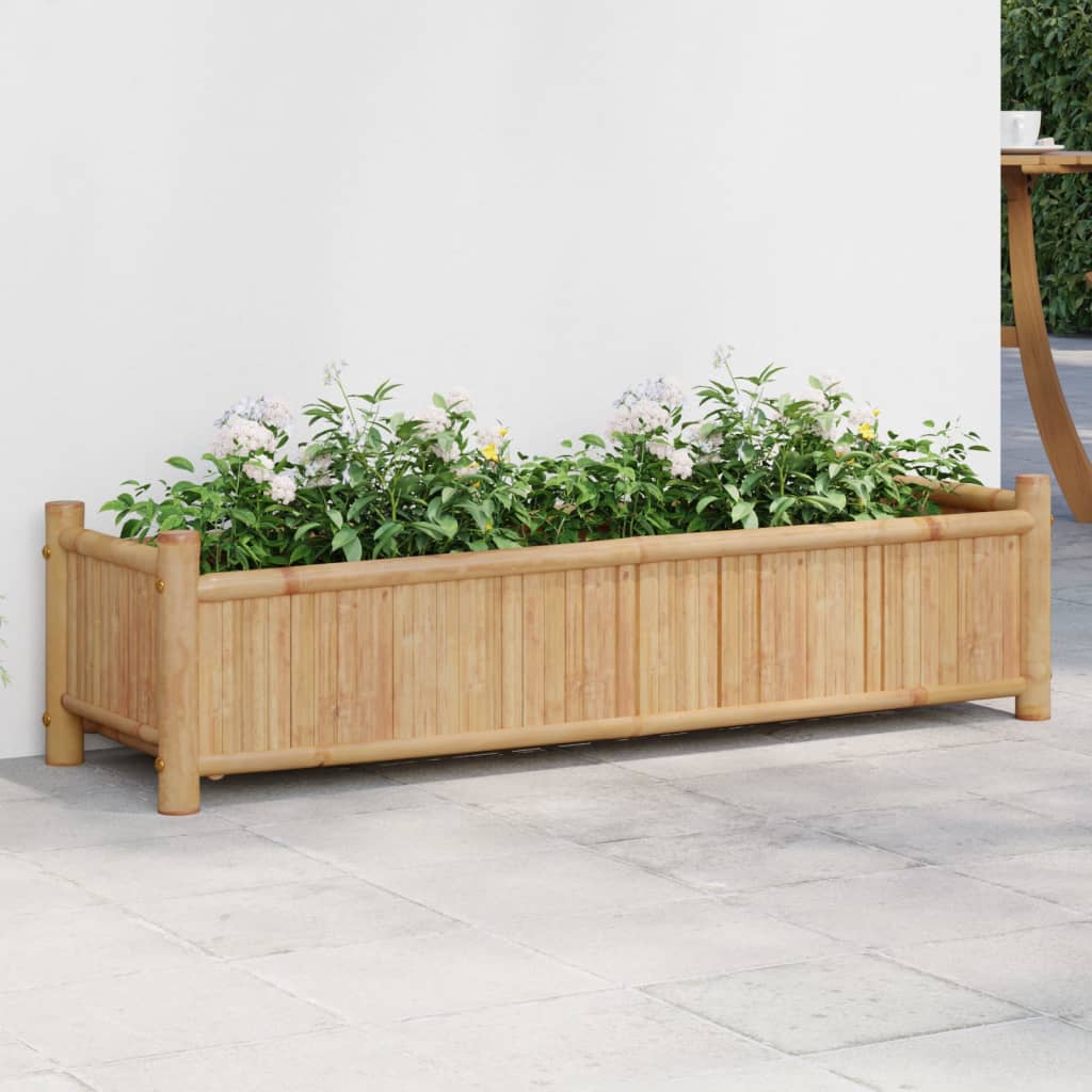 VIDAXL -Planungsbox 100x30x25 cm Bambus