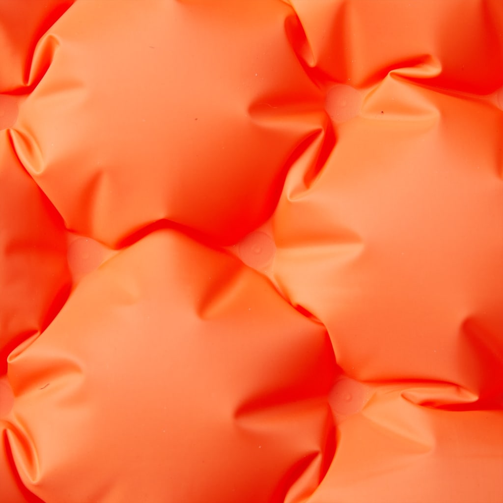Vidaxl Campingmatratze mit Kissen selbstaufblasend 2-Personen Orange