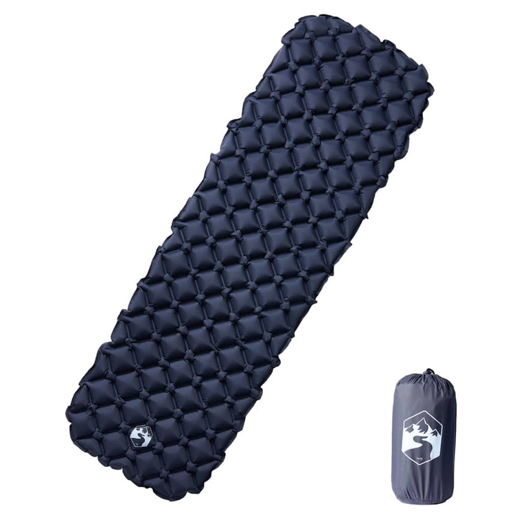 Vidaxl Campingmatratze aufblasbar 190x58x6 cm 1person grau