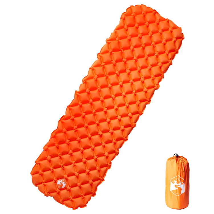 Vidaxl Campingmatratze aufblasbare 190x58x6 cm 1-Person-Orange