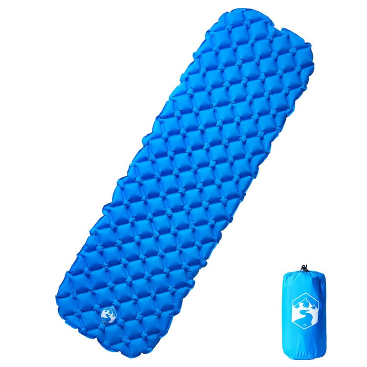 Vidaxl Campingmatratze aufblasbare 190x58x6 cm 1-Person Blau