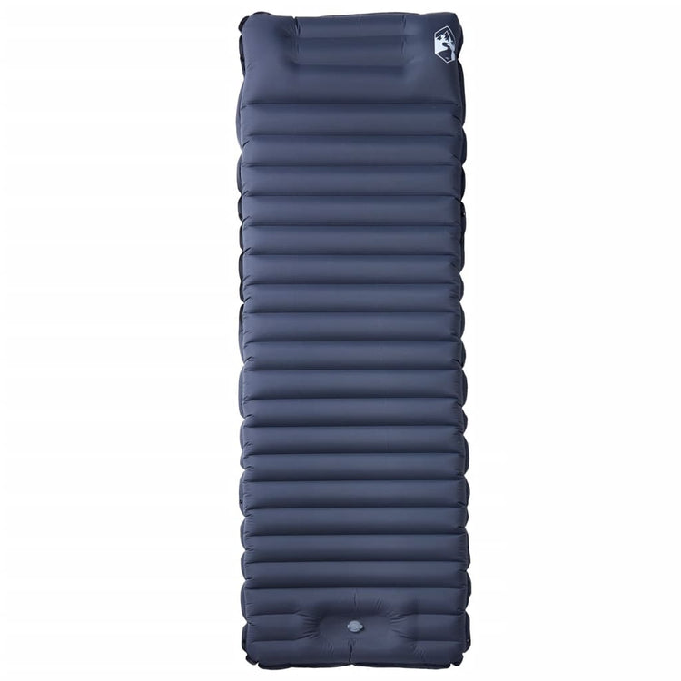 Vidaxl Campingmatratze mit Kissen selbstaufblasend 1-Personen grau