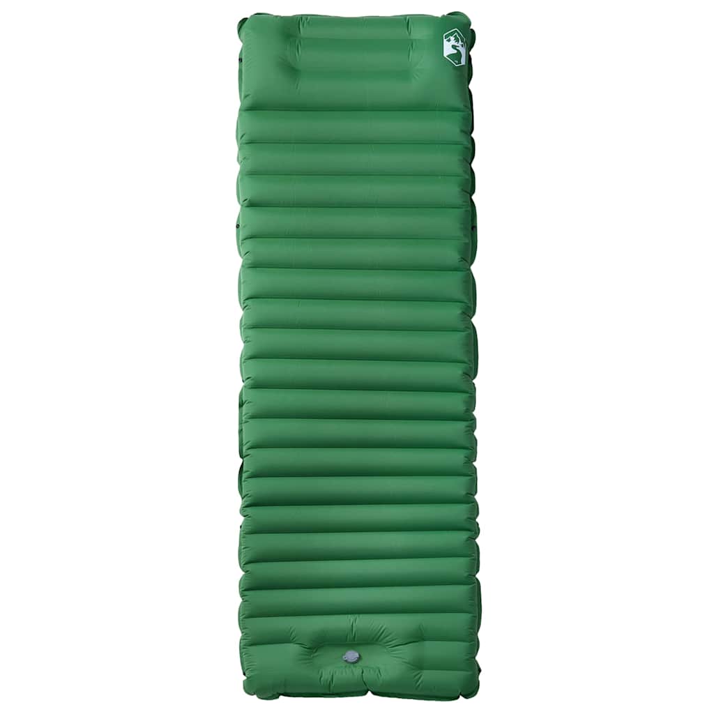 Vidaxl Campingmatratze mit Kissen selbstbeginn 1-Person-Grün