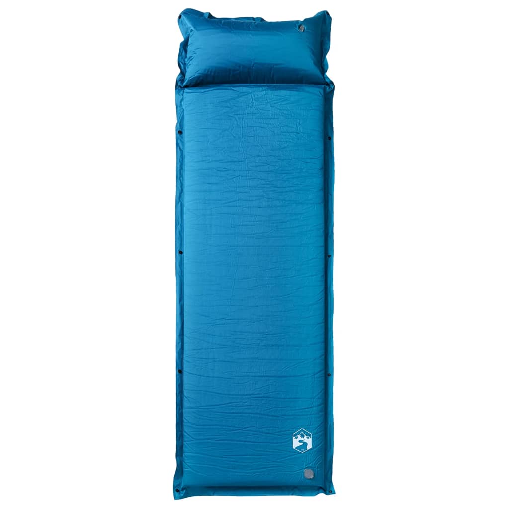 Vidaxl Camping Matratze mit Kissen selbstblockieren 1-Person-Türkis