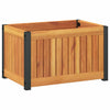 VIDAXL -Planungsbox 45x30x27,5 cm Festes Akazienholz und Stahl