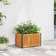 VIDAXL -Planungsbox 45x30x27,5 cm Festes Akazienholz und Stahl