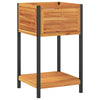 VIDAXL -Planungsbox mit Regal 45x45x80 cm Festes Akazienholz und Stahl