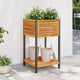 VIDAXL -Planungsbox mit Regal 45x45x80 cm Festes Akazienholz und Stahl