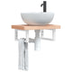 Vidaxl -Wandklammern für Spüle 2 pc rechteckige Stahlweiß
