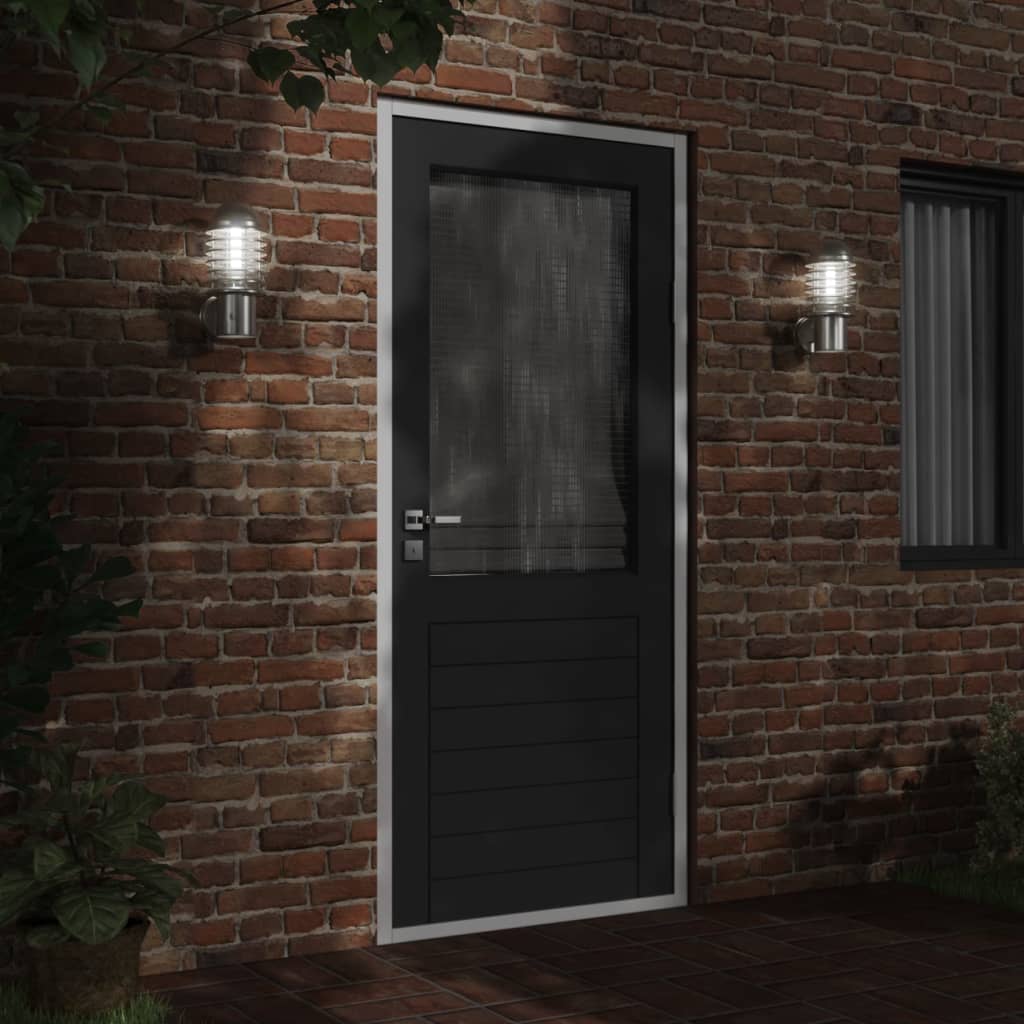 Vidaxl Außenwandlampe Edelstahl Silber gefärbt