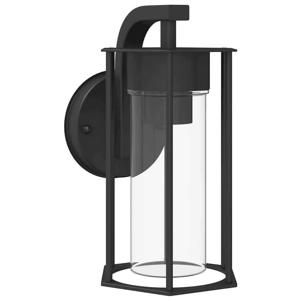 Vidaxl Außenwandlampe Edelstahl schwarz schwarz