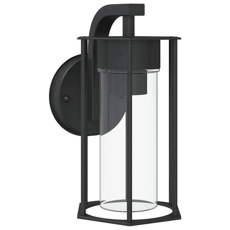 Vidaxl Außenwandlampe Edelstahl schwarz schwarz
