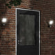 Vidaxl Outdoor -Wandlampe mit Sensoren mit Aluminium schwarz gegossen